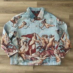 Rebel Vengeance Renaissance Tapestry Jacket | NWT - Rare Art Print | Size S